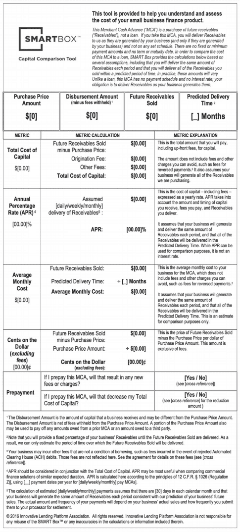 capital comparison tool smartbox