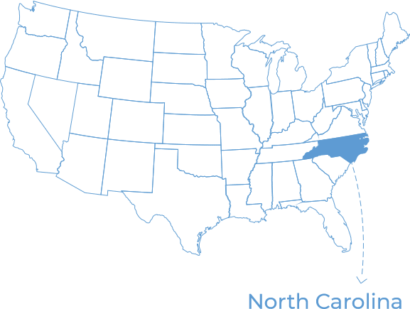 North Carolina map